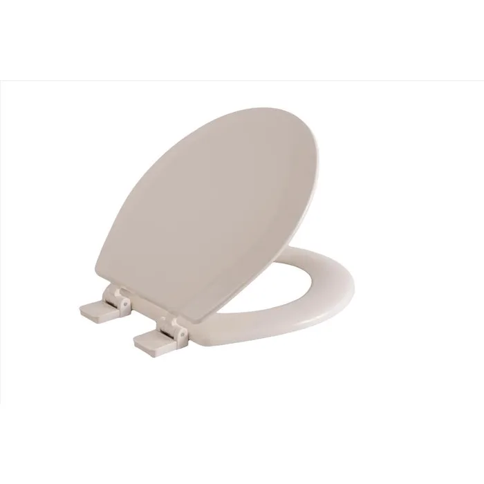 Oakbrook Collection Laurel Round Biscuit Wood Toilet Seat