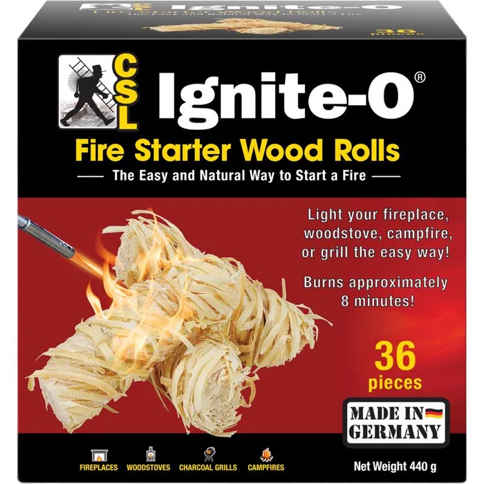 Ignite-O CSL Wood Fire Starter 8 min 36 pc (Pack of 12)