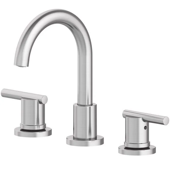 Oakbrook Collection Alexis Brushed Nickel Modern Widespread Bathroom Sink Faucet 8 in.