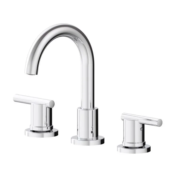 Oakbrook Collection Alexis Chrome Modern Widespread Bathroom Sink Faucet 8 in.