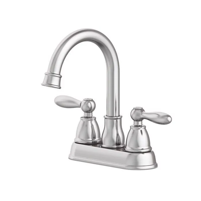 Oakbrook Collection Jennifer Brushed Nickel Traditional Centerset Bathroom Sink Faucet 4 in.