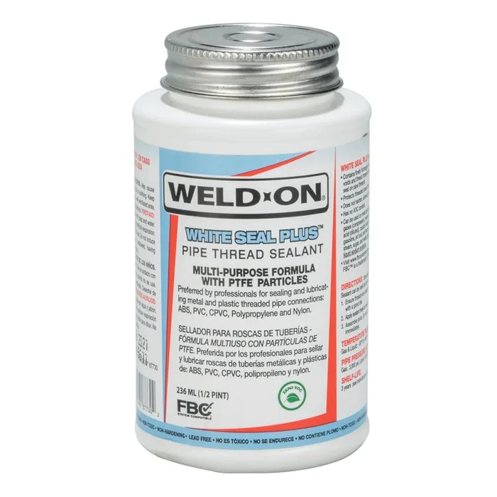 Weld-On White Seal Plus White Pipe Thread Sealant 0.5 pt