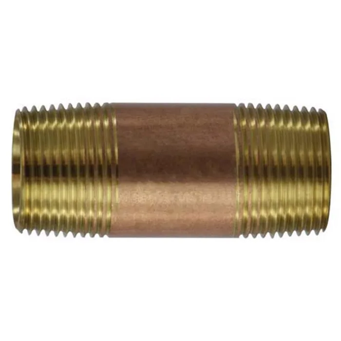 Anderson Metals 3/4 in. MPT in. X 3/4 in. D MPT Red Brass Close Nipple 0.63 in. L
