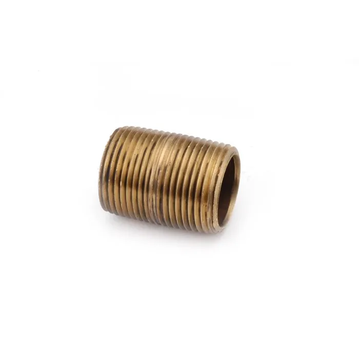 Anderson Metals 1 in. MNPT in. X 1 in. D MNPT Red Brass Pipe Nipple