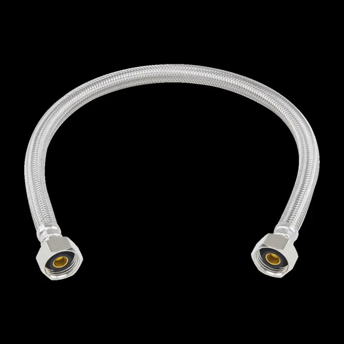 BrassCraft Plumbshop 1/2 in. D X 1/2 in. D X 20 ft. L Braided Stainless Steel Hose