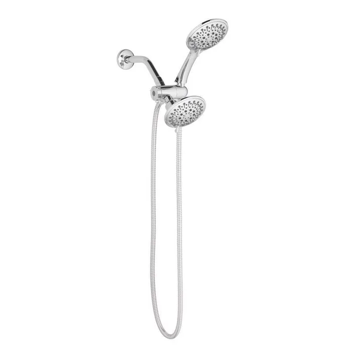 Oakbrook Collection Chrome Plastic 6 settings Showerhead Combo 1.8 gpm
