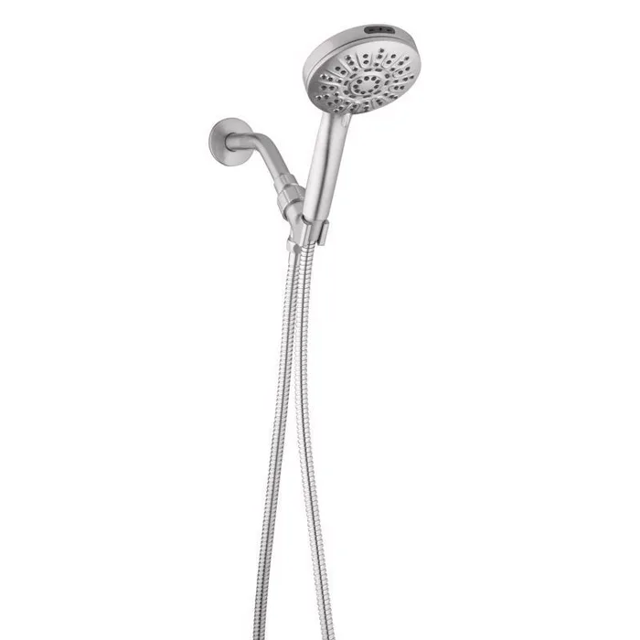 Oakbrook Collection Brushed Nickel ABS 6 settings Handheld Showerhead 1.8 gpm