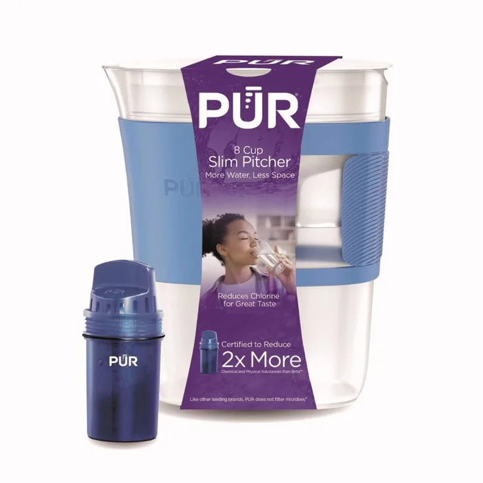 PUR 8 cups Blue Pitcher BPA Free Plastic (Pack of 2)