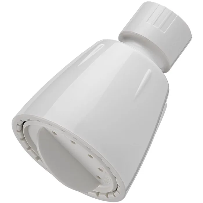 Oakbrook Collection White ABS 1 settings Wallmount Showerhead 1.8 gpm