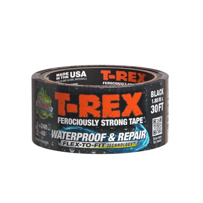 Shurtape T-Rex 1.88 in. W X 30 ft. L Black Waterproof Repair Tape (Pack of 6)