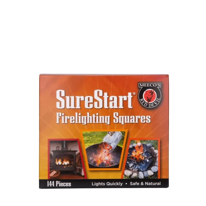 MEECO'S RED DEVIL Wood Fiber Fire Starter 12 min 144 pc