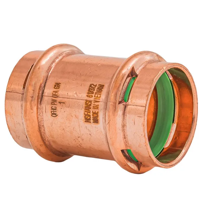 QuickFitting 1 in. Press in. Press in. Copper Coupling without Stop