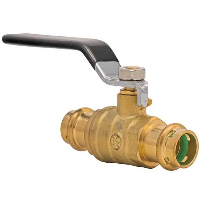 QuickFitting 1/2 in. Brass Press Ball Valve