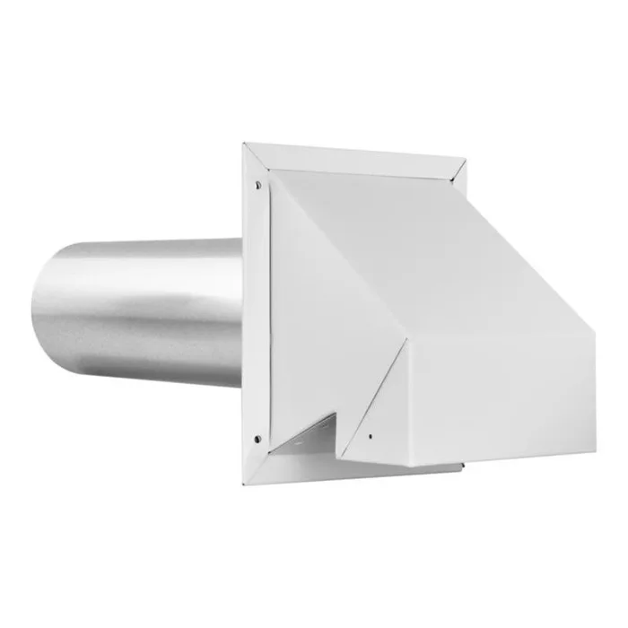 Imperial 6 in. D White Galvanized Steel Wall Exhaust Hood