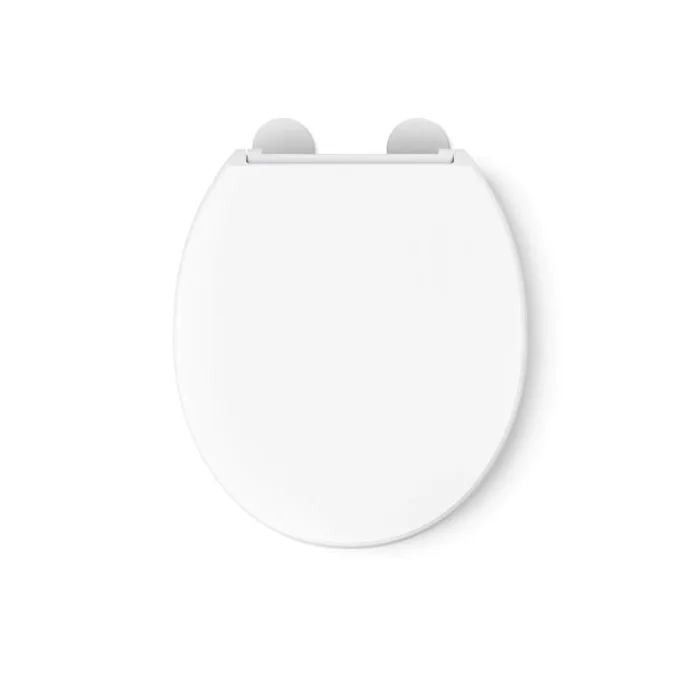 Kohler Hyten Slow Close Round White Plastic Toilet Seat