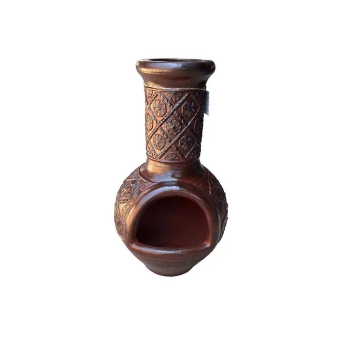 Creative Decor Ceramic Chimenea 36 in. H X 21 in. W X 26 in. D