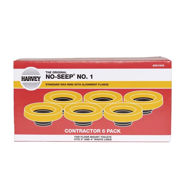 Harvey No-Seep No. 1 Wax Ring with Flange Petroleum Wax For Universal