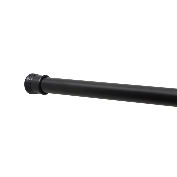 Zenna Home Adjustable Shower Rod 86 in. L Matte Black