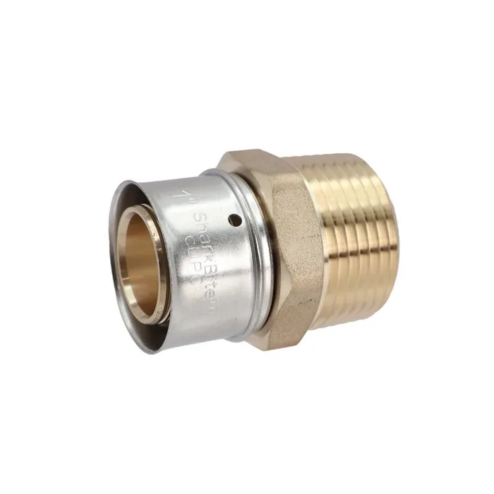 SharkBite PEX Press 1 in. Press each X 3/4 in. D MNPT each Brass Male Adapter