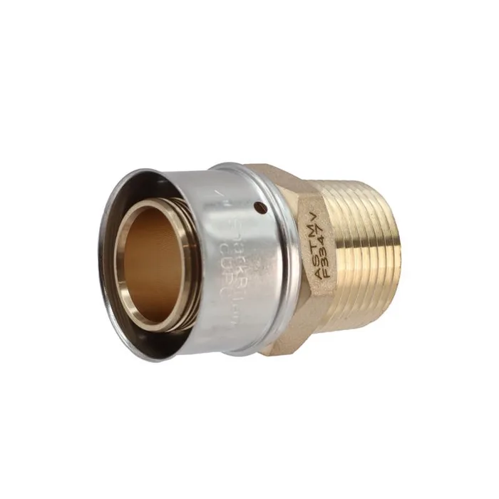SharkBite PEX Press 1 in. Press each X 3/4 in. D MNPT each Brass Male Adapter