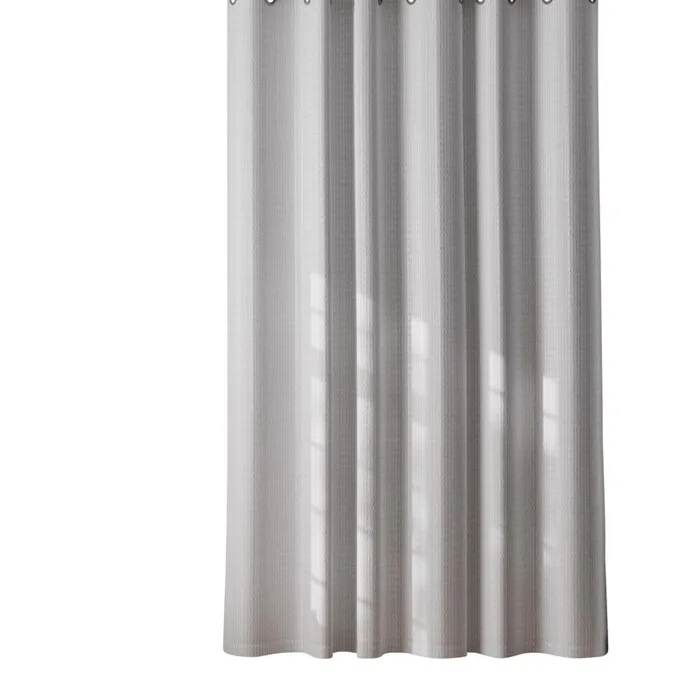 Zenna Home 74 in. H X 71 in. W White Shower Curtain Cotton (Pack of 3)