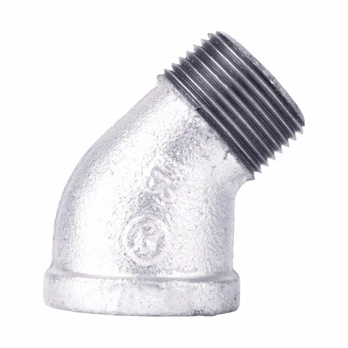STZ Industries 1 in. FIP each X 1 in. D MIP Galvanized Malleable Iron 45 degree Street Elbow