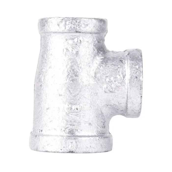 STZ Industries 3/4 in. FIP each X 1/2 in. D FIP 3/4 in. D FIP Galvanized Malleable Iron Reducing Tee