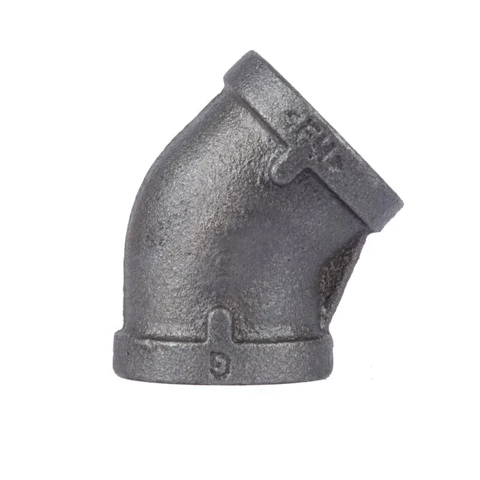 STZ Industries 1/4 in. FIP each X 1/4 in. D FIP Black Malleable Iron 45 Degree Elbow