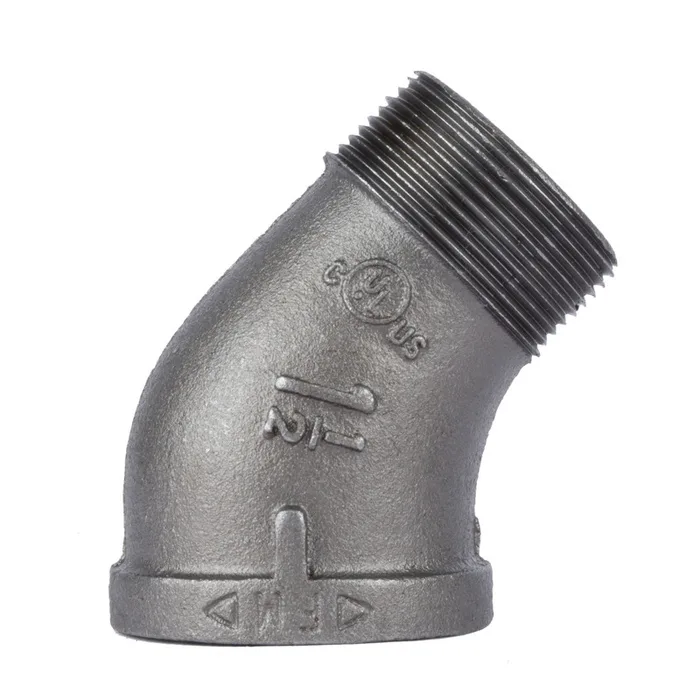 STZ Industries 1-1/2 in. MIP each X 1-1/2 in. D FIP Black Malleable Iron 45 degree Street Elbow