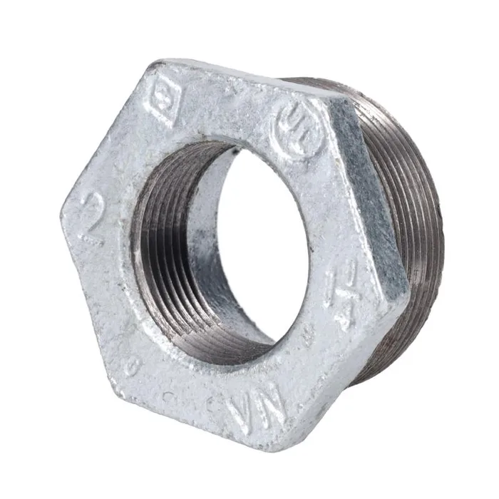 STZ Industries 2 in. MIP each X 1-1/4 in. D FIP Galvanized Malleable Iron Hex Bushing