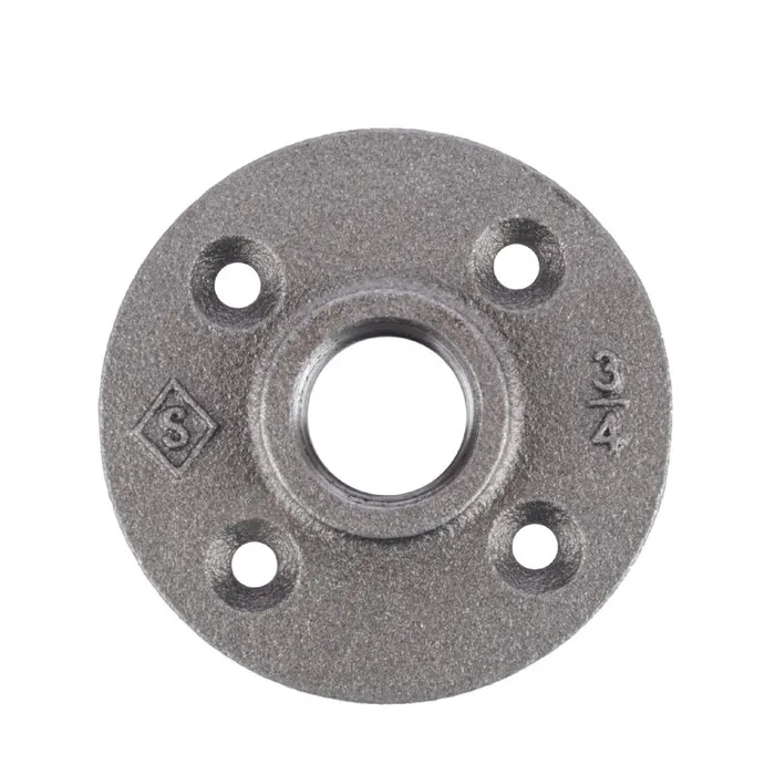 STZ Industries 3/4 in. FIP each Black Malleable Iron Floor Flange (Pack of 5)