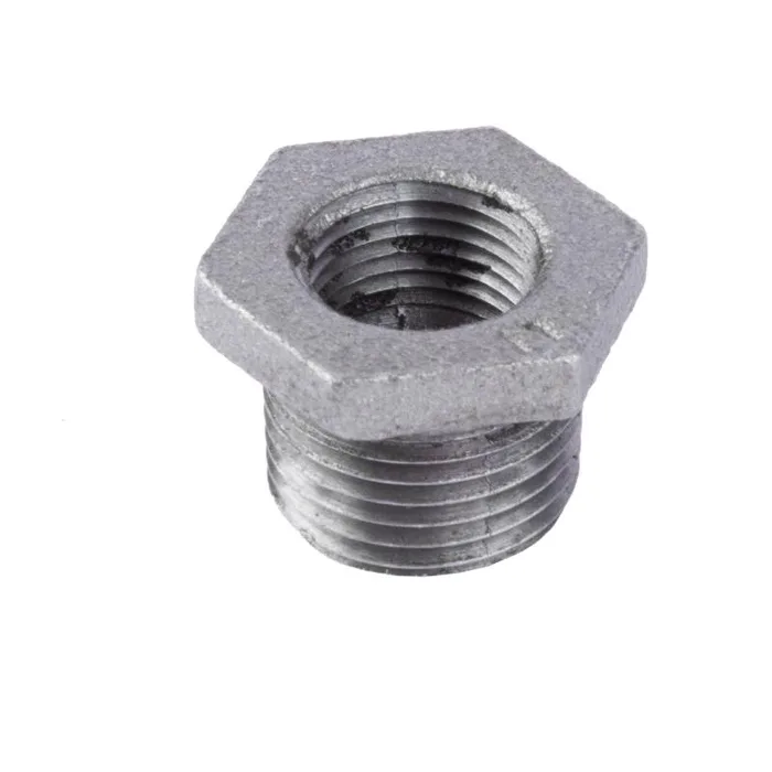 STZ Industries 1/2 in. MIP each X 3/8 in. D FIP Black Malleable Iron Hex Bushing (Pack of 5)