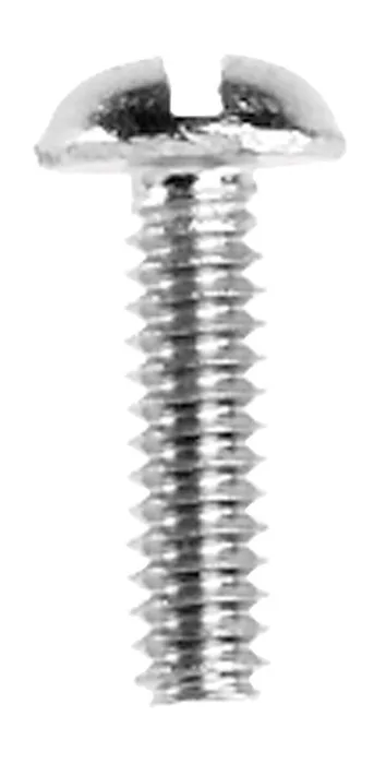 Danco No. 6-32 X 1/2 in. L Slotted Round Head Chrome-Plated Brass Bibb Screw 1 pk (Pack of 5)