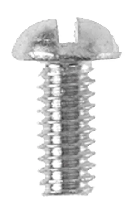 Danco No. 8-32 X 3/8 in. L Slotted Round Head Chrome-Plated Brass Bibb Screw 1 pk (Pack of 5)