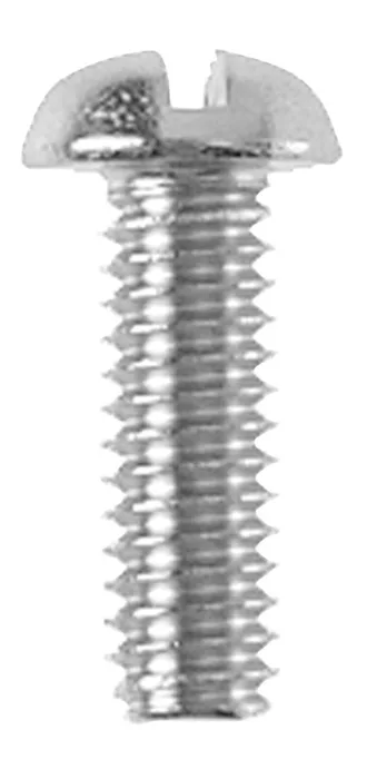 Danco No. 8-32 X 1/2 in. L Slotted Round Head Chrome-Plated Brass Bibb Screw 1 pk (Pack of 5)
