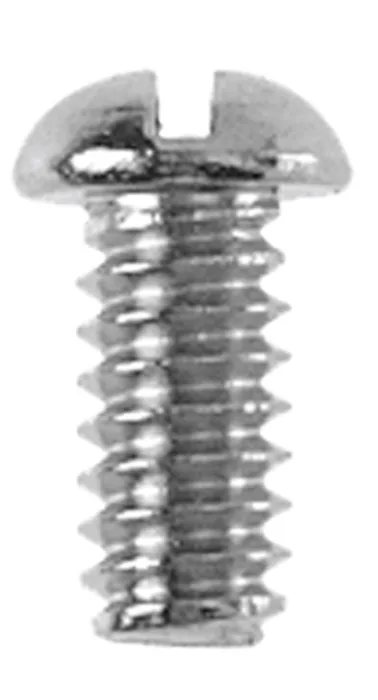 Danco No. 10-24 X 3/8 in. L Slotted Round Head Chrome-Plated Brass Bibb Screw 1 pk (Pack of 5)