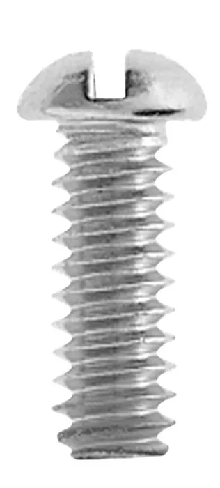 Danco No. 10-24 X 1/2 in. L Slotted Round Head Chrome-Plated Brass Bibb Screw 1 pk (Pack of 5)