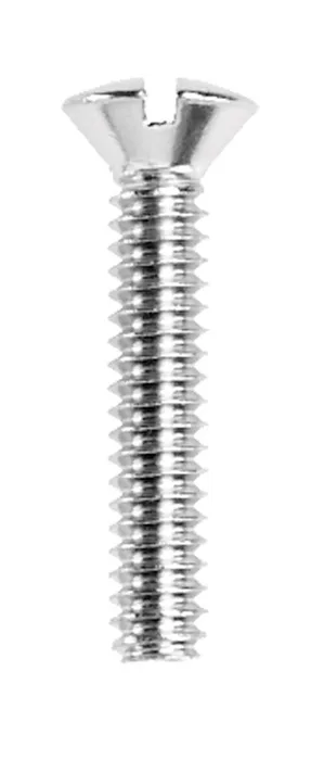 Danco No. 10-24 X 1 in. L Slotted Oval Head Chrome-Plated Brass Faucet Handle Screw 1 pk (Pack of 5)