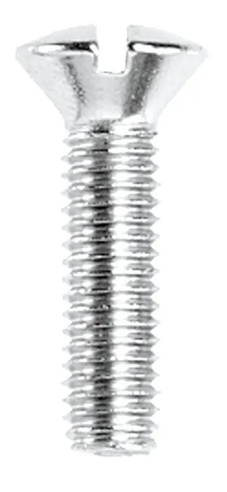 Danco No. 10-32 X 3/4 in. L Slotted Oval Head Chrome-Plated Brass Faucet Handle Screw 1 pk (Pack of 5)