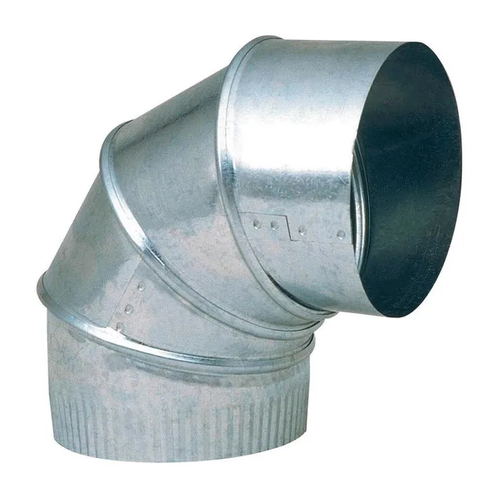 Imperial 4 in. D X 4 in. D Adjustable 90 deg Galvanized Steel Furnace Pipe Elbow (Pack of 8)