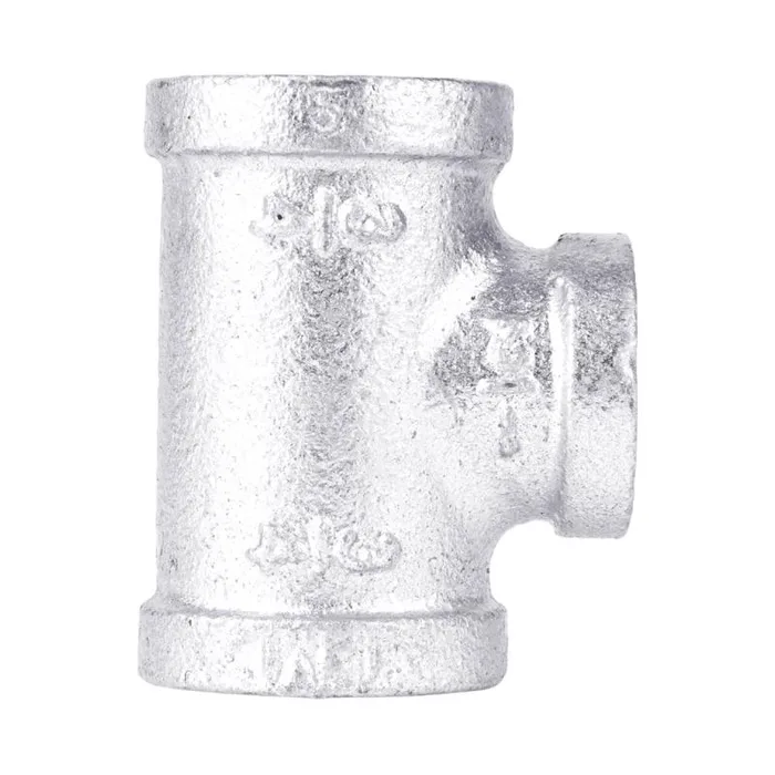 STZ Industries 3/4 in. FIP each X 3/4 in. D FIP 1/2 in. D FIP Galvanized Malleable Iron Tee (Pack of 5)