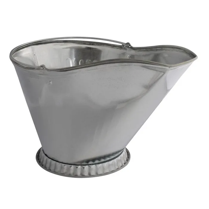 Imperial Silver Galvanized Steel Coal Hod (Pack of 6)