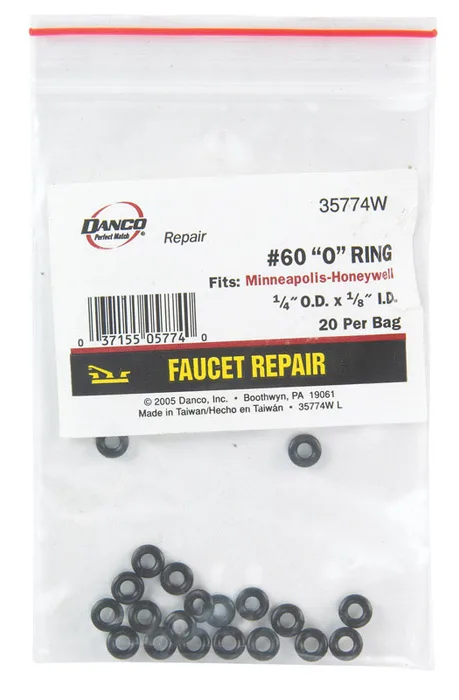 Danco 1/4 in. D X 1/8 in. D Rubber O-Ring 20 pk