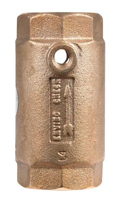 Campbell Flomatic 1-1/4 in. D X 1-1/4 in. D FNPT x FNPT Red Brass Spring Loaded Check Valve