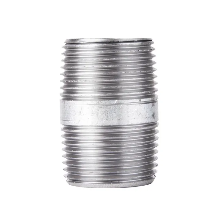 STZ Industries 3/8 in. MIP each X 3/8 in. D MIP Galvanized Steel 1-1/2 in. L Nipple (Pack of 5)