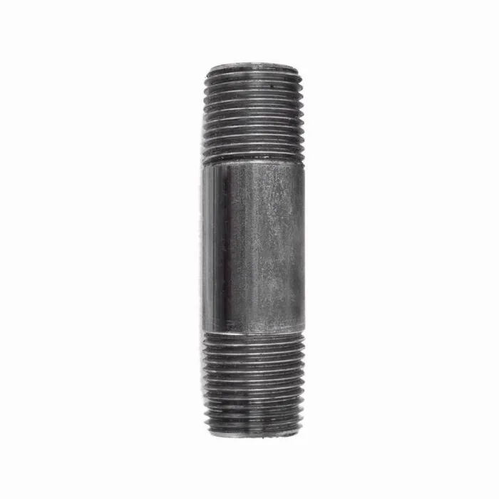 STZ Industries 3/8 in. MIP each X 3/8 in. D MIP Black Steel 3 in. L Nipple (Pack of 5)