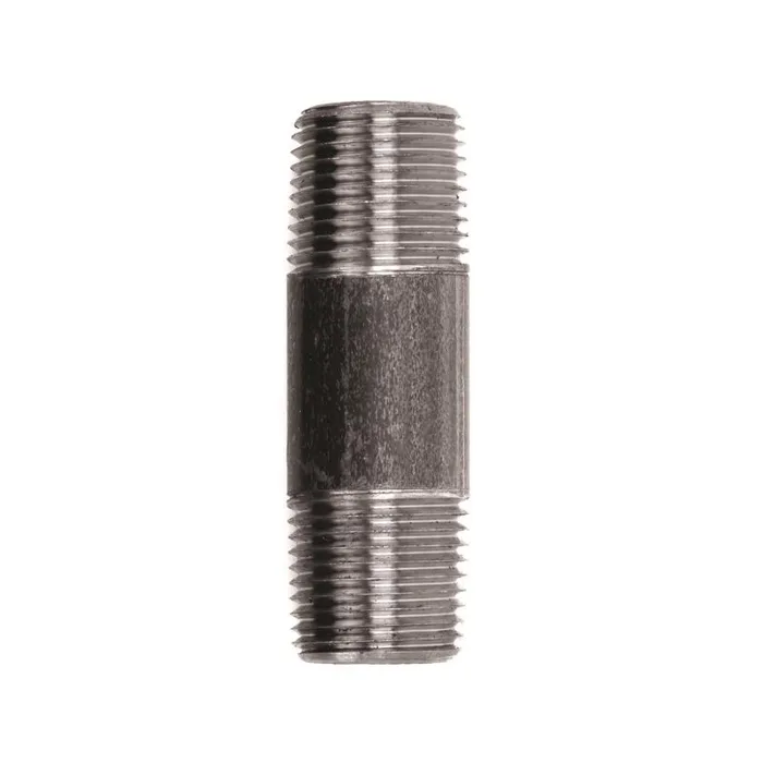 STZ Industries 1/2 in. MIP each X 1/2 in. D MIP Black Steel 2-1/2 in. L Nipple (Pack of 5)