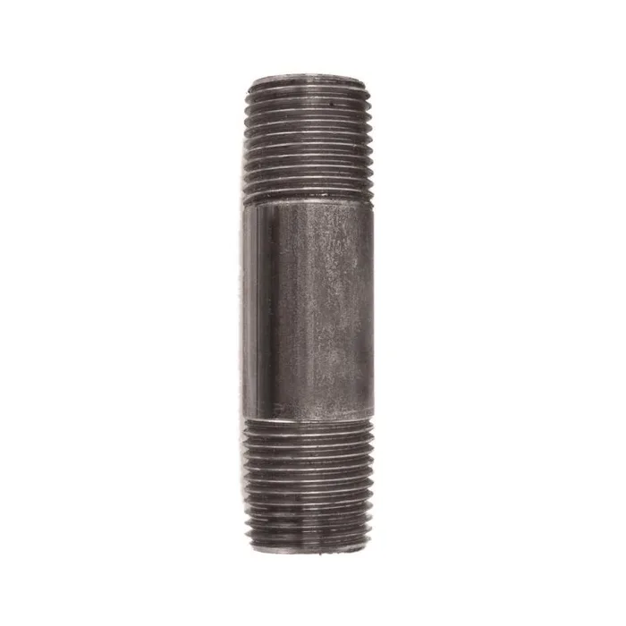 STZ Industries 1/2 in. MIP each X 1/2 in. D MIP Black Steel 3 in. L Nipple (Pack of 5)