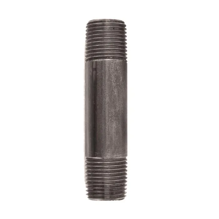 STZ Industries 1/2 in. MIP each X 1/2 in. D MIP Black Steel 3-1/2 in. L Nipple (Pack of 5)