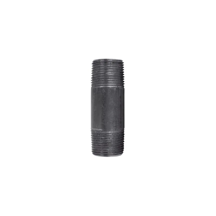 STZ Industries 3/4 in. MIP each X 3/4 in. D MIP Black Steel 3 in. L Nipple (Pack of 5)
